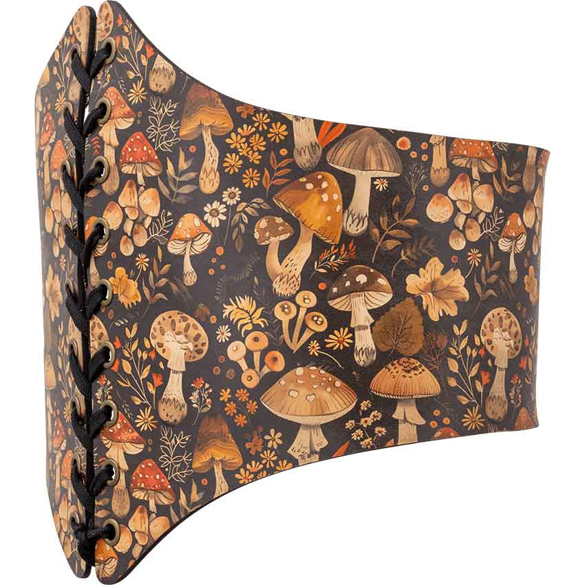 Wild Mushroom Leather Waist Cincher