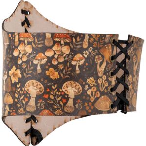 Wild Mushroom Leather Waist Cincher