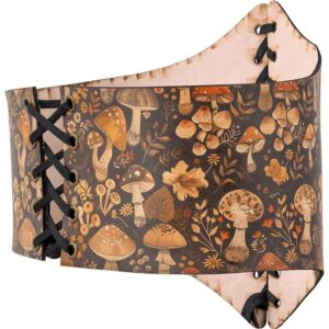 Wild Mushroom Leather Waist Cincher