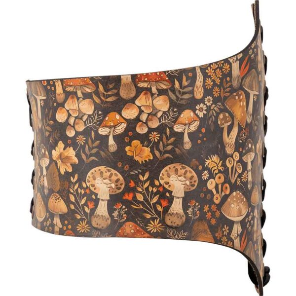 Wild Mushroom Leather Waist Cincher