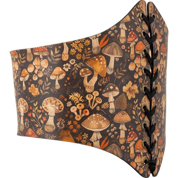 Wild Mushroom Leather Waist Cincher