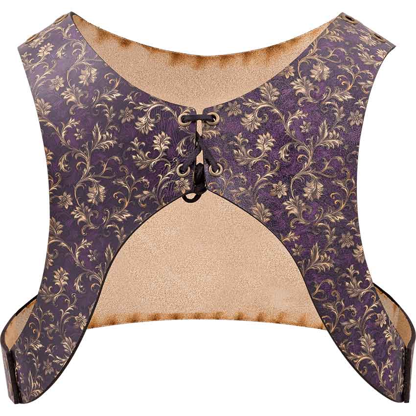 Purple Flourish Leather Jacket