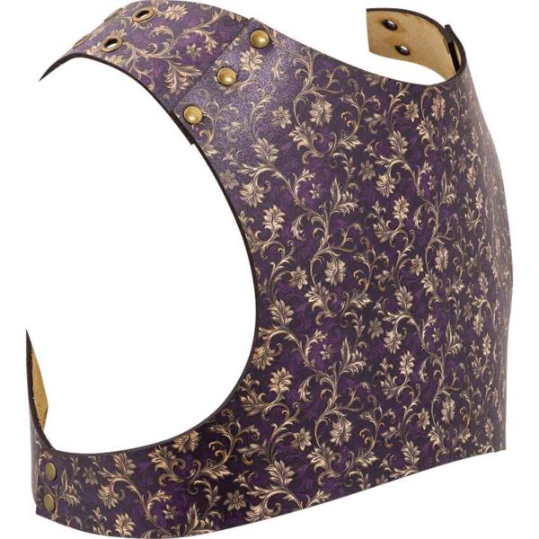 Purple Flourish Leather Jacket