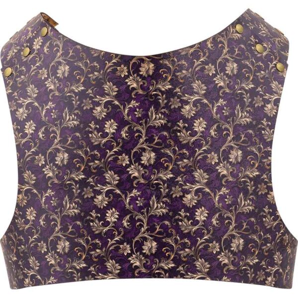 Purple Flourish Leather Jacket