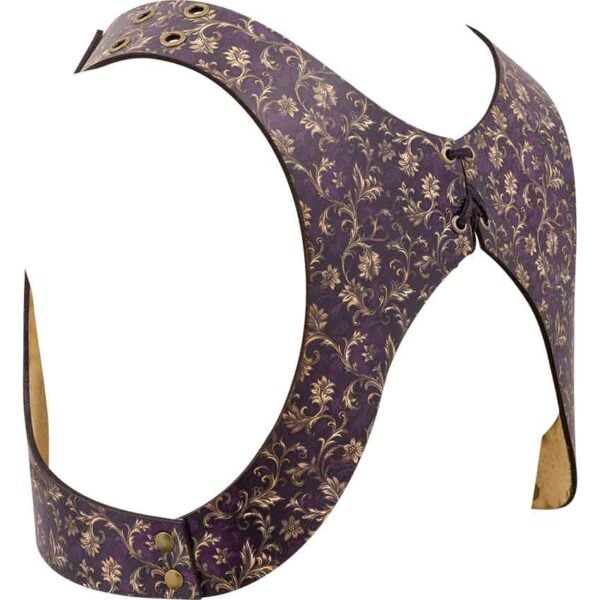 Purple Flourish Leather Jacket