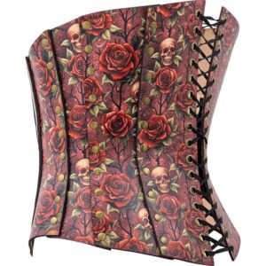 Gothic Rose Leather Corset