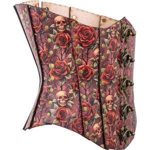 Gothic Rose Leather Corset