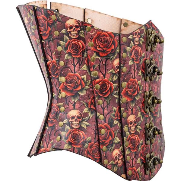 Gothic Rose Leather Corset