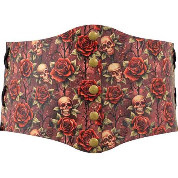 Gothic Rose Snap Front Waist Cincher