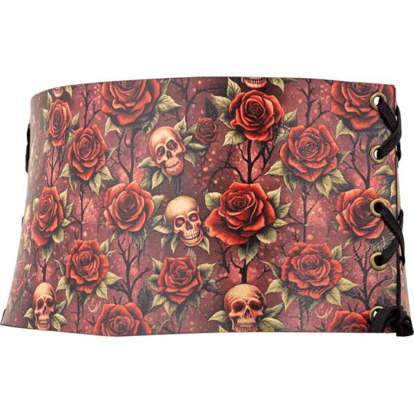 Gothic Rose Snap Front Waist Cincher