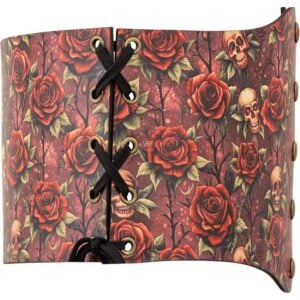 Gothic Rose Snap Front Waist Cincher