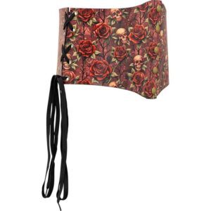 Gothic Rose Snap Front Waist Cincher