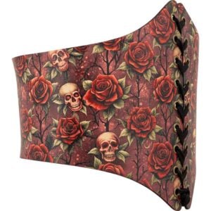 Gothic Rose Leather Waist Cincher