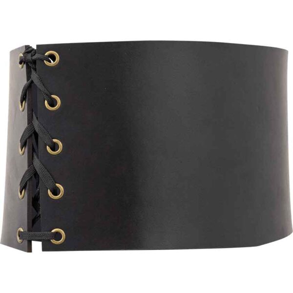 Leather Snap Front Waist Cincher