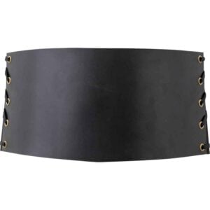 Leather Snap Front Waist Cincher