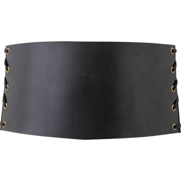 Leather Snap Front Waist Cincher