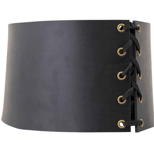 Leather Snap Front Waist Cincher