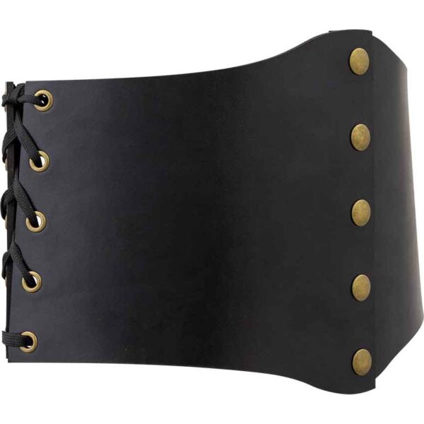 Leather Snap Front Waist Cincher