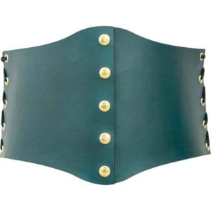Leather Snap Front Waist Cincher