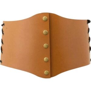 Leather Snap Front Waist Cincher