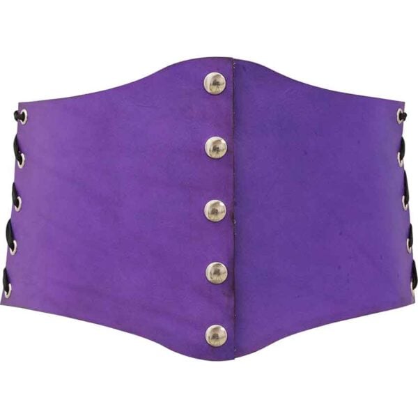 Leather Snap Front Waist Cincher