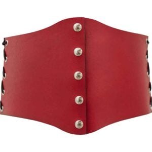 Leather Snap Front Waist Cincher