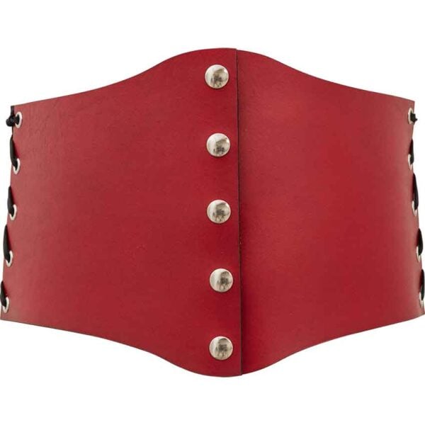 Leather Snap Front Waist Cincher