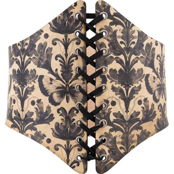 Gothic Entomology Leather Waist Cincher