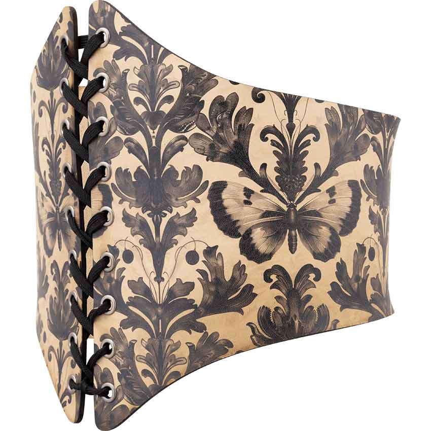 Gothic Entomology Leather Waist Cincher
