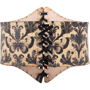 Gothic Entomology Leather Waist Cincher