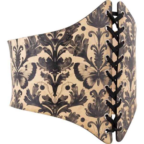 Gothic Entomology Leather Waist Cincher