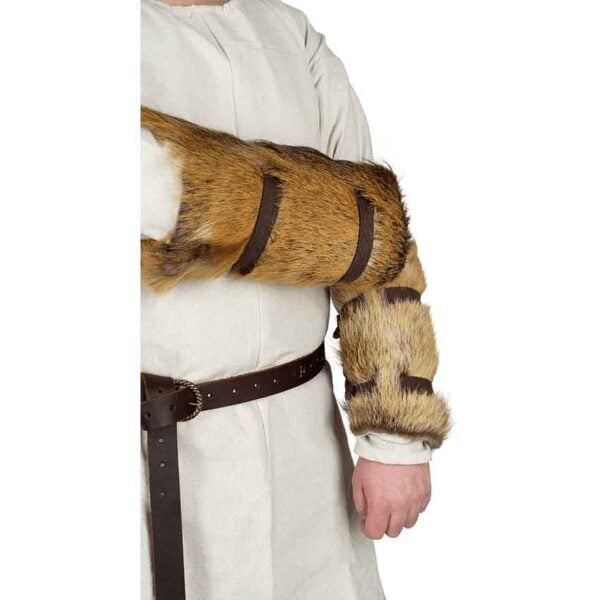 Arthur Padded Fur Bracers