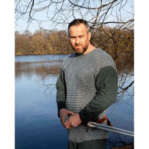 Berengar Sleeveless Steel Chainmail Hauberk