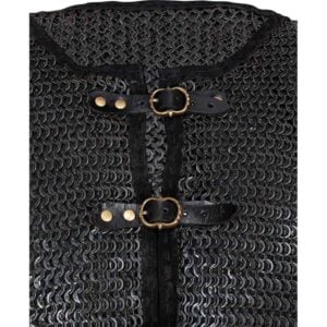 Berengar Riveted Blackened Chainmail Jacket