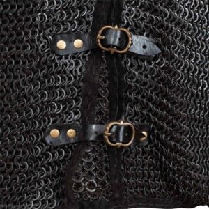 Berengar Riveted Blackened Chainmail Jacket
