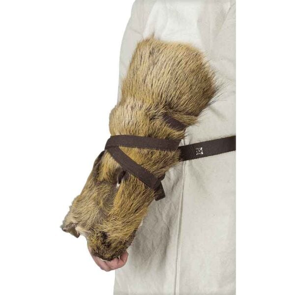 Farald Padded Fur Bracers