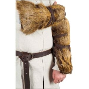 Farald Padded Fur Bracers