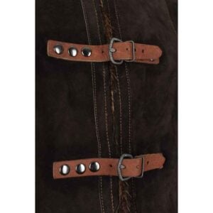 Nutria Fur Lined Garen Suede Vest