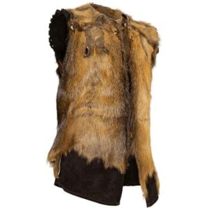 Nutria Fur Lined Garen Suede Vest