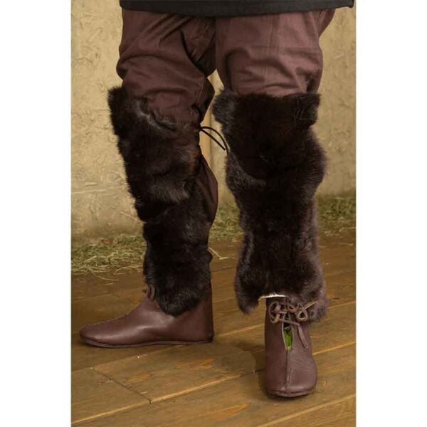 Rabbit Fur Leg Wraps