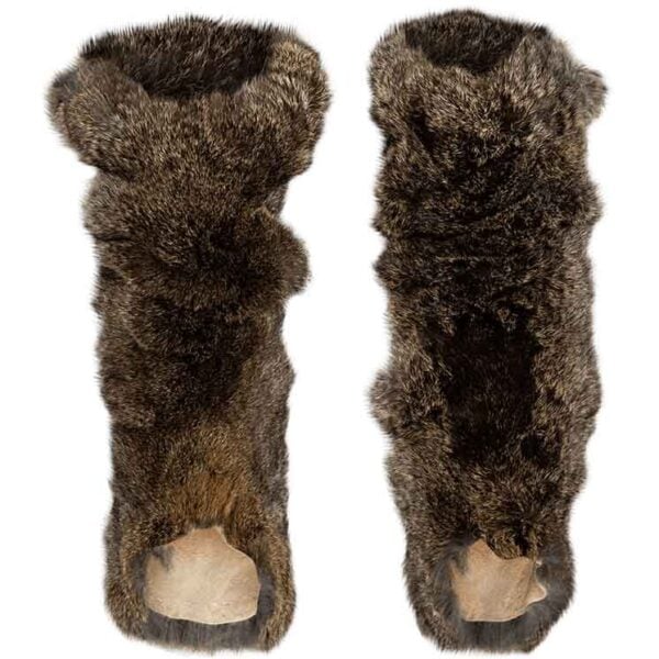 Rabbit Fur Leg Wraps