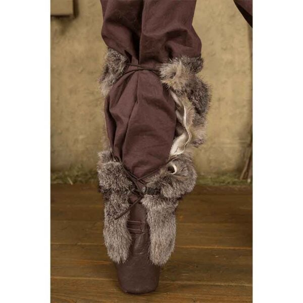 Rabbit Fur Leg Wraps