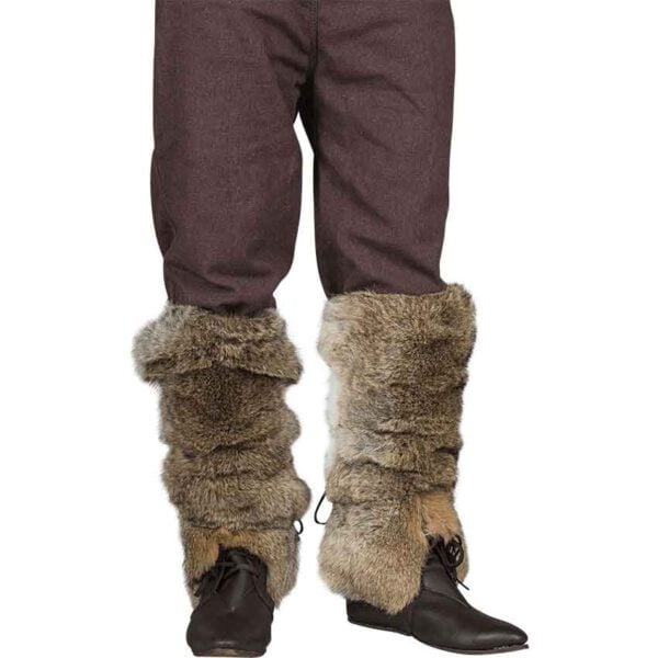 Rabbit Fur Leg Wraps