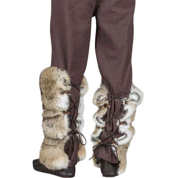 Rabbit Fur Leg Wraps