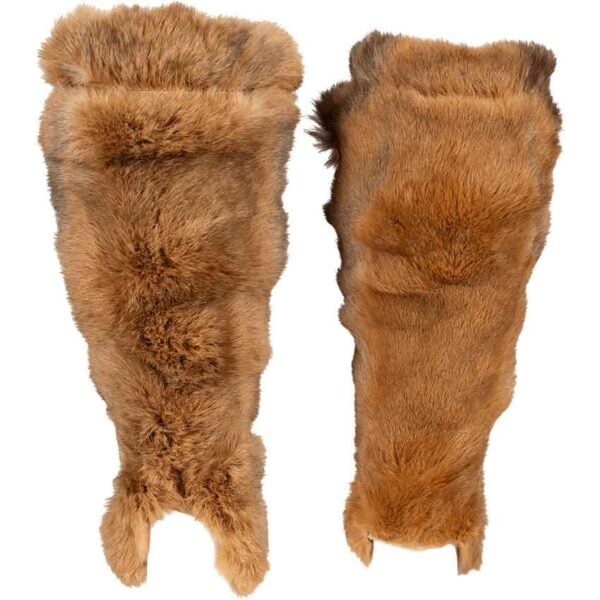 Rabbit Fur Leg Wraps