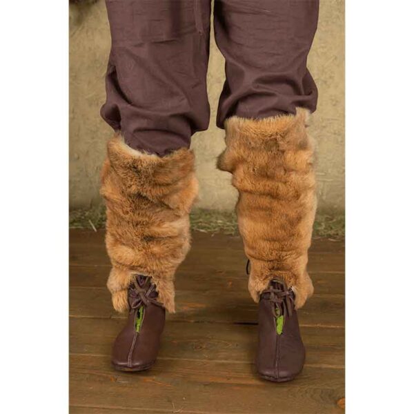 Rabbit Fur Leg Wraps