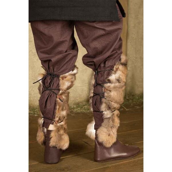 Rabbit Fur Leg Wraps