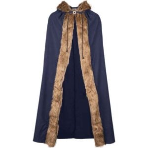 Aaron Canvas Cloak with Fur Trim
