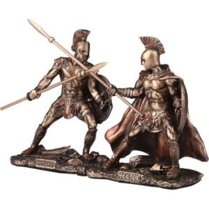 Small Hector Fighting Achilles Statues