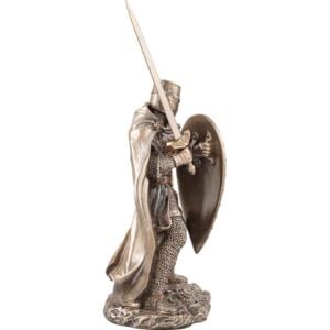 Bronze Knights Templar Crusader Statue